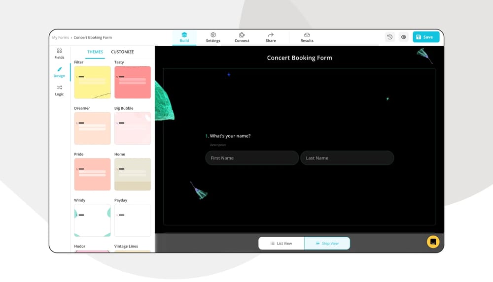 Change the design of your form