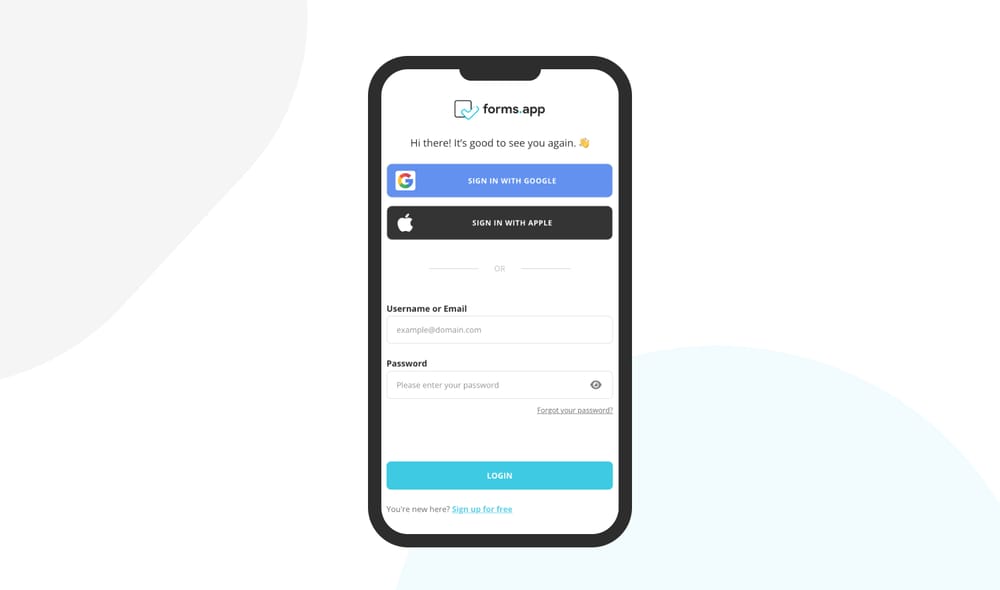 Open your forms.app account