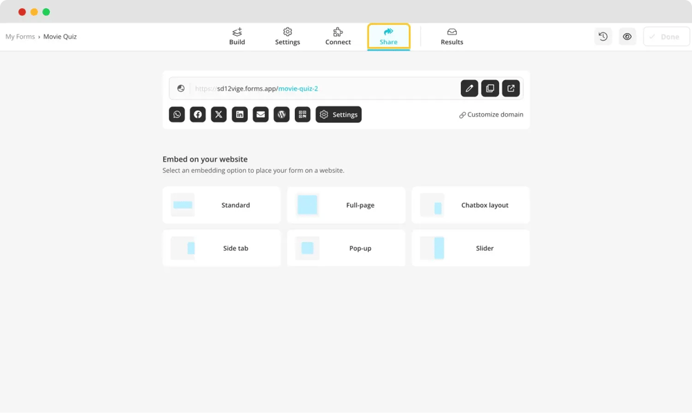 Paylaşım yöntemi seçin