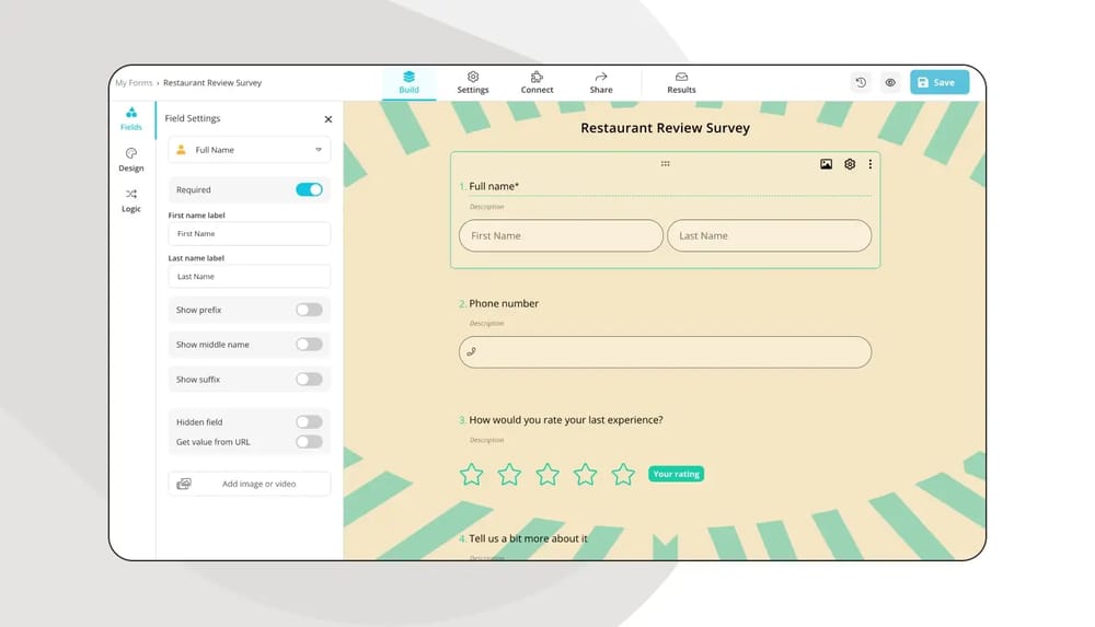 Anket sorularınızı ekleyin
