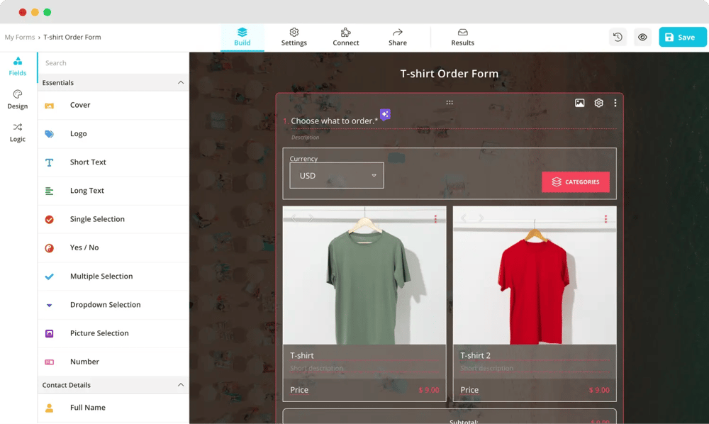 Adicione as suas perguntas