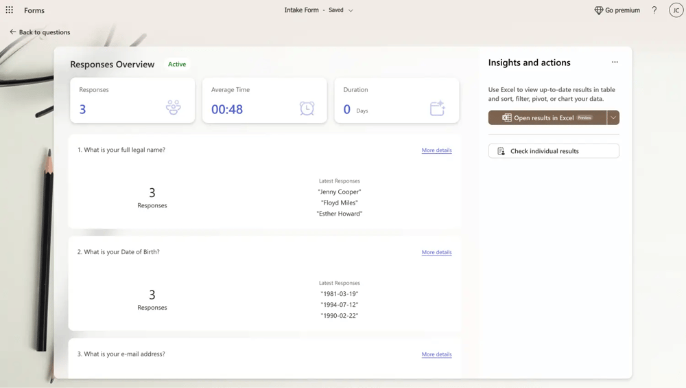 Yanıtları kontrol edin ve analiz edin