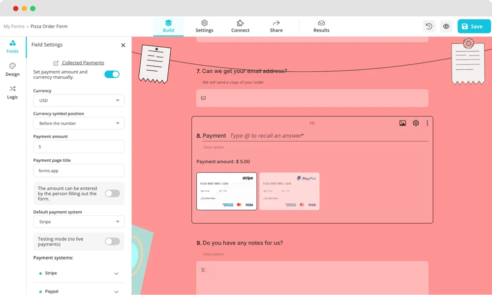 Ödeme alanı ekleyin
