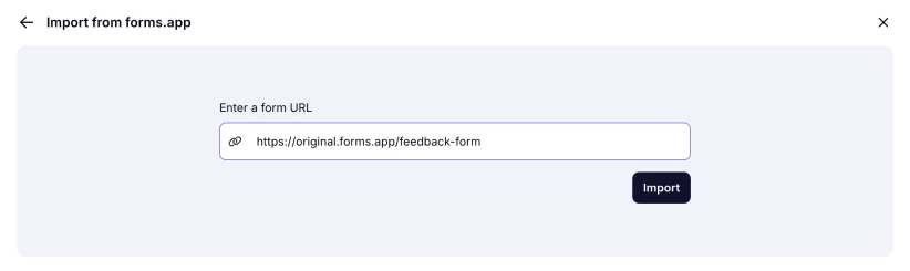 An image that shows the import option