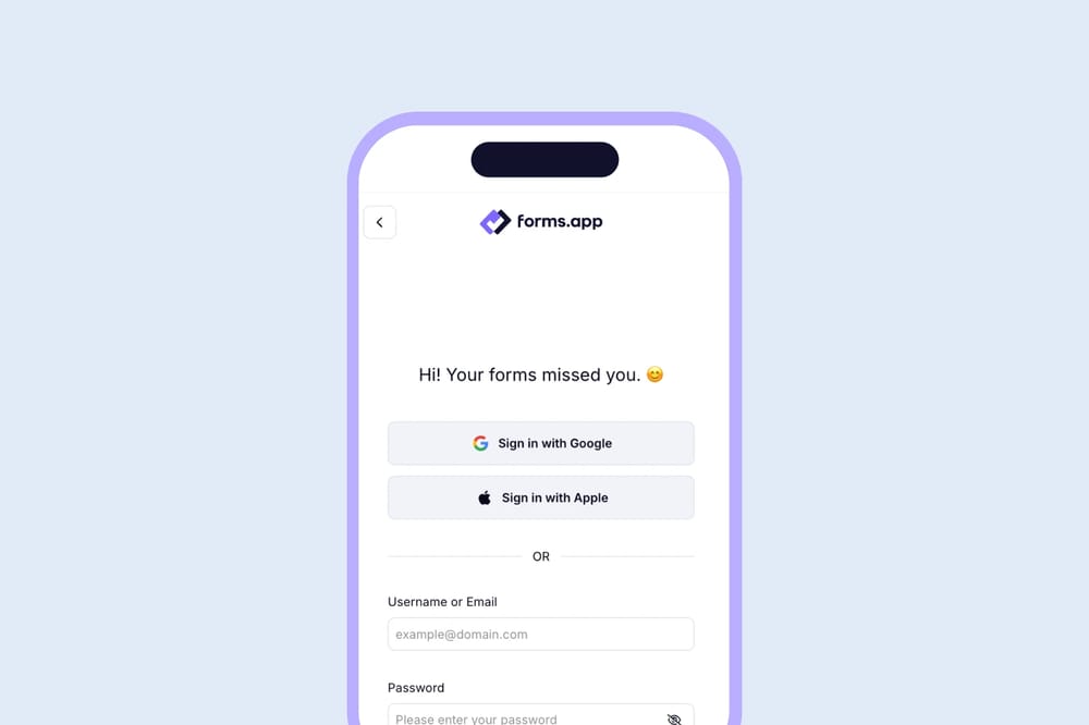 Open your forms.app account