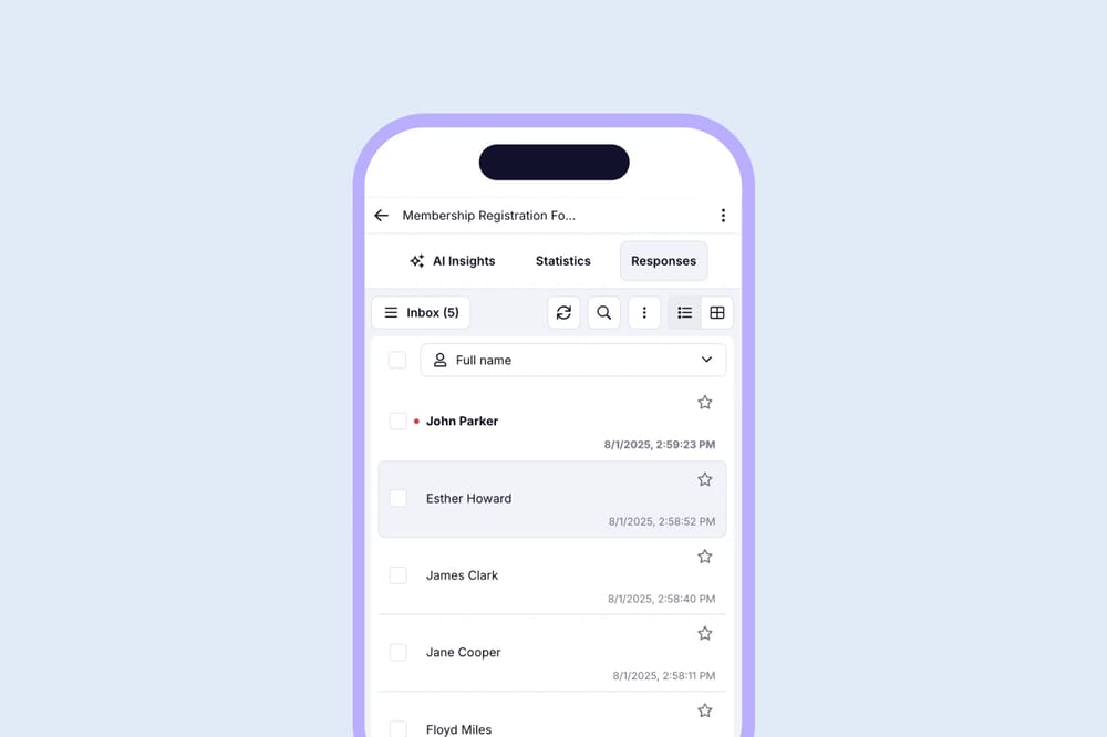 Analyze your form results