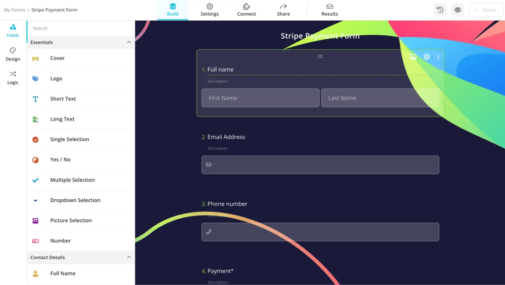 Gerekli detayları ekleyin
