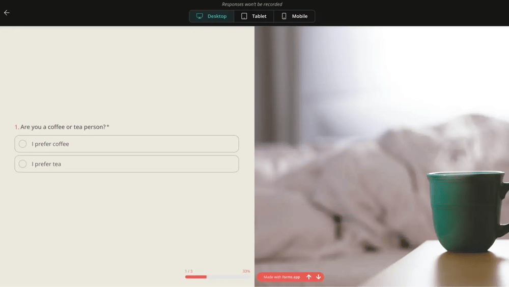 Testen Sie Ihr Formular