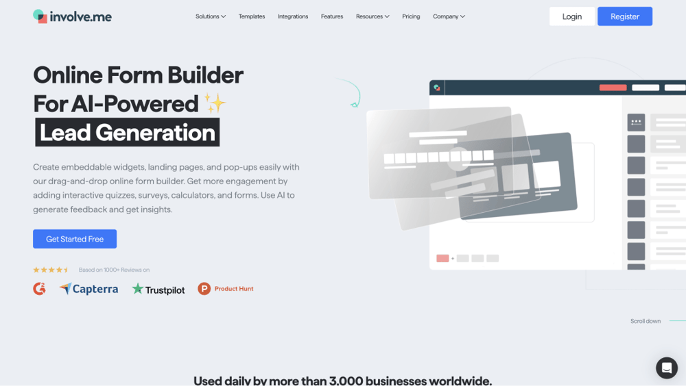 #5 Alternative à SurveyMonkey - involve.me