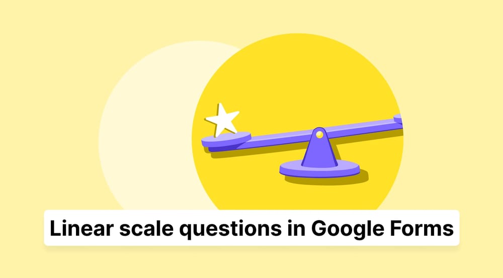 How to add a linear scale question in Google Forms