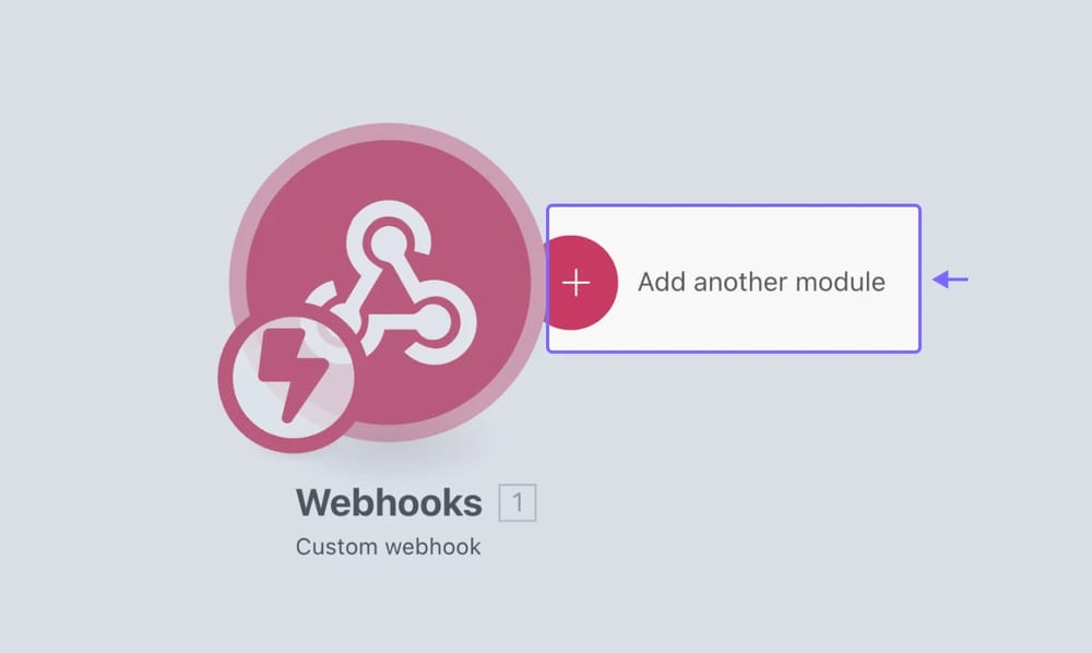 An image showing the “Add another module” button that allows you to continue setting up the integration with another tool
