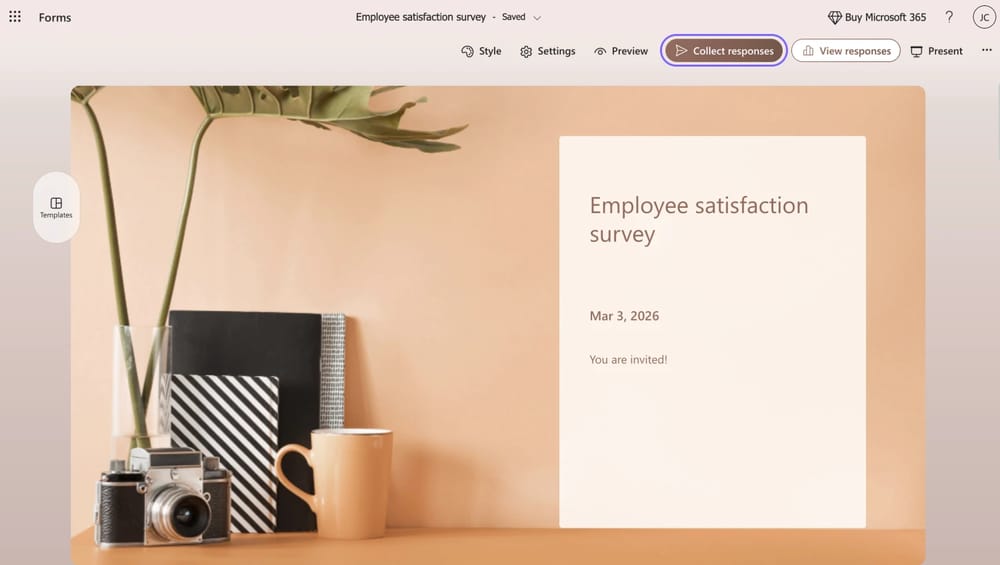 Klicken Sie auf die Schaltfläche "Antworten sammeln"
