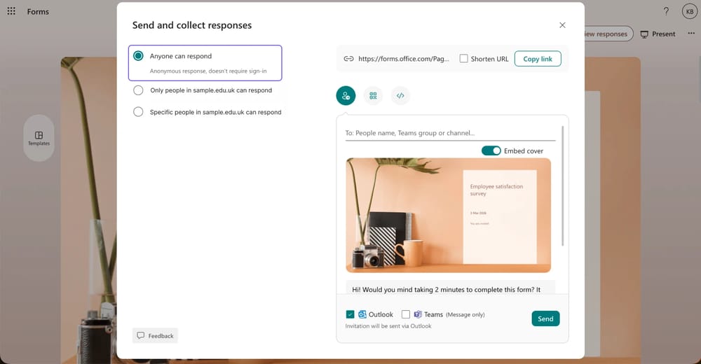 Klicken Sie auf "Jeder kann antworten"