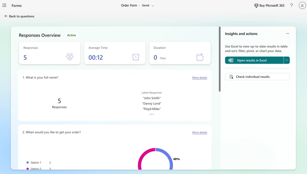 Yanıtlarınızı kontrol edin