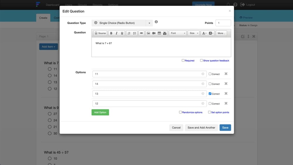 Workspace of FlexiQuiz