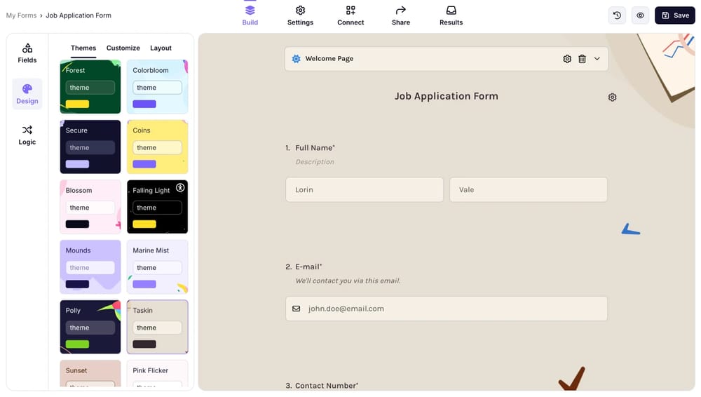 Estilize seu formulário