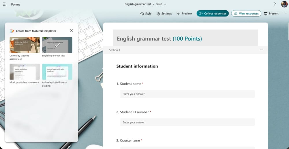 Elige un cuestionario listo y cambia las preguntas