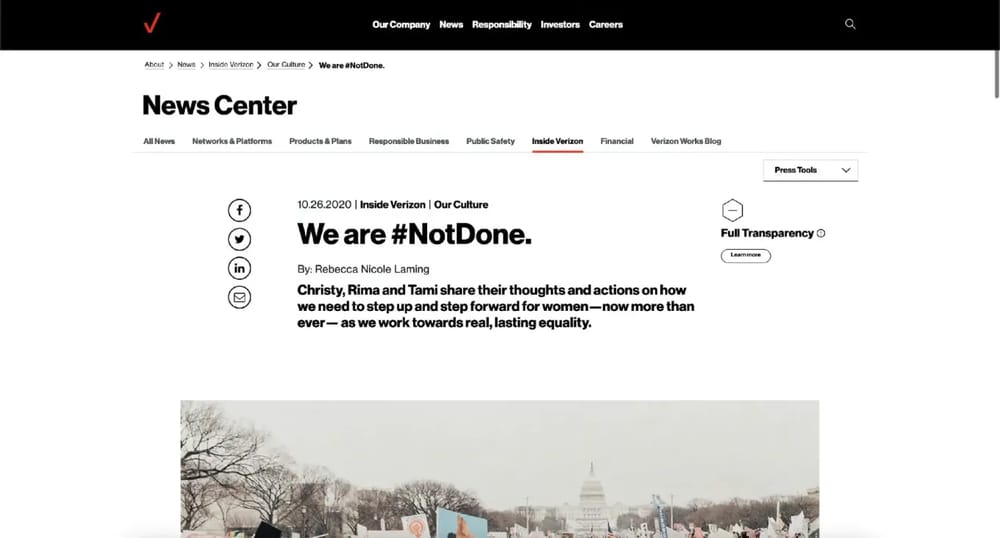 Verizon native marketing example (Source: yellowHEAD)