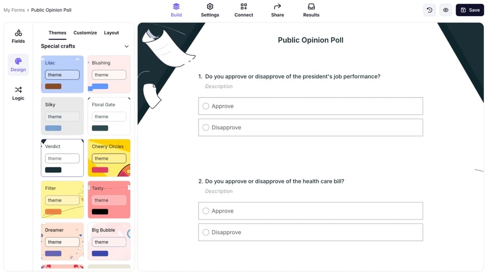 Style your opinion poll