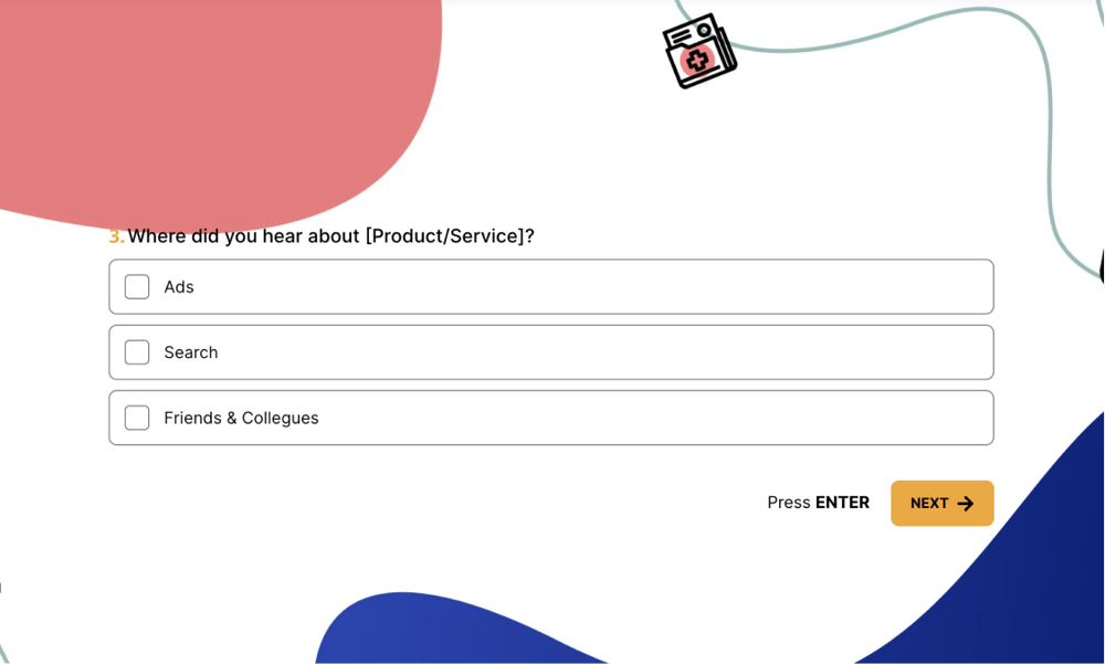 #3 Business survey question example