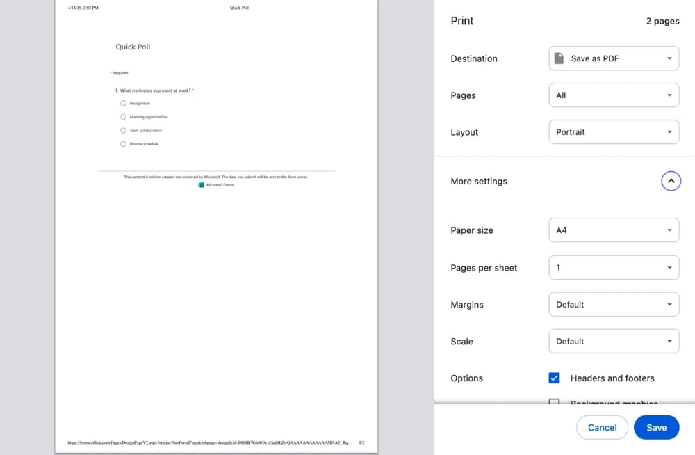 Cliquez sur « Plus de paramètres »