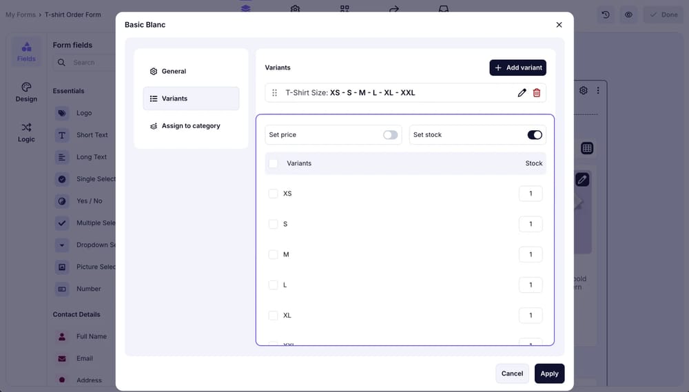 An image showing how to enable stock settings for your products