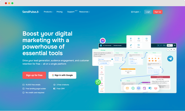 #10 Best marketing tools - SendPulse
