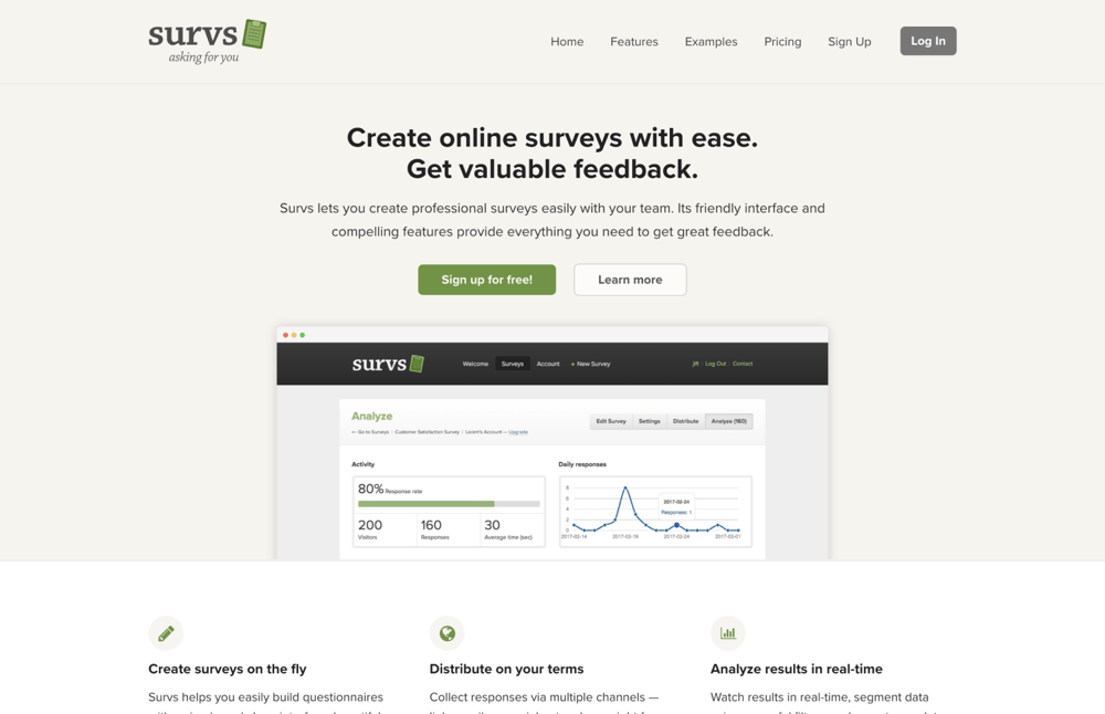 #18 Alternative à SurveyMonkey - Survs&nbsp;