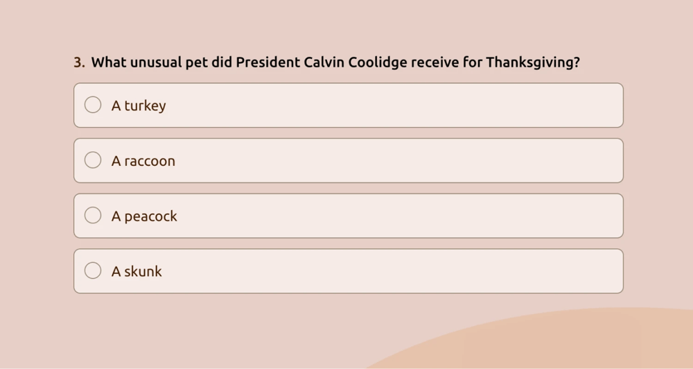 A fun question about Thanksgiving