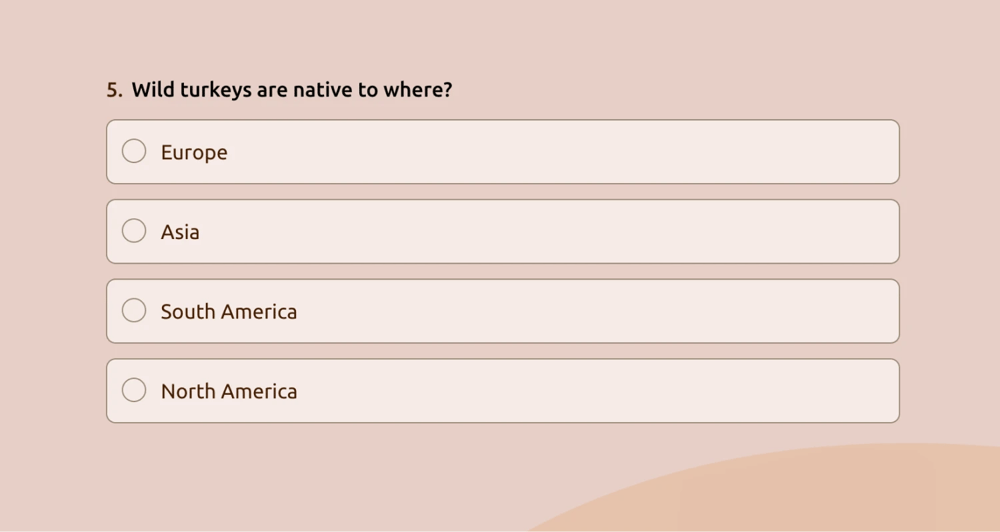 A question about Thanksgiving food