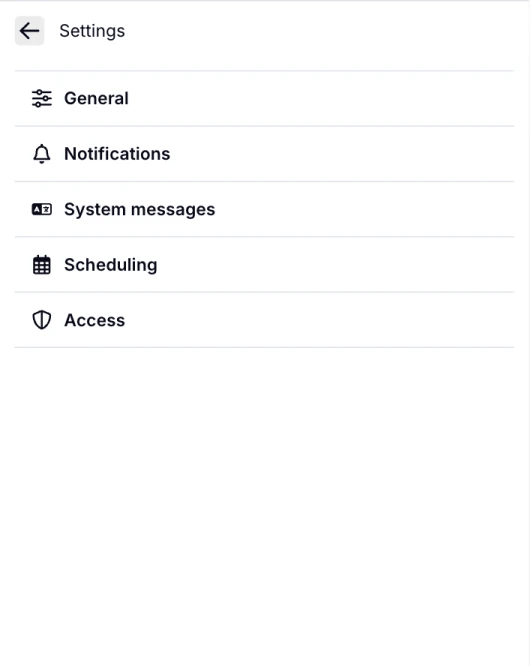 An image showing the “Settings” tab