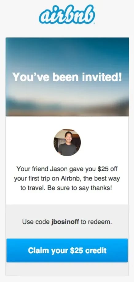 WOM marketing example of Airbnb (Source: Medium)