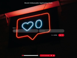 Bewerbungsformular für Markenbotschafter