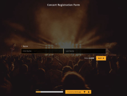 Konzertanmeldungsformularvorlage