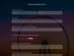 Product Evaluation Form Template