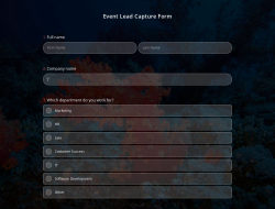 Event Lead Capture Form Template