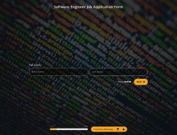 Software Engineer Job Application Form Template