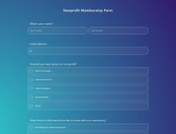 Nonprofit Membership Form Template