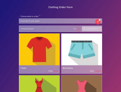 Clothing Order Form Template