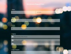 Maintenance Request Form Template