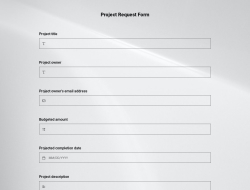 Project Request Form Template