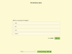 Vocabulary Quiz Template