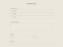 Feedback Form Template