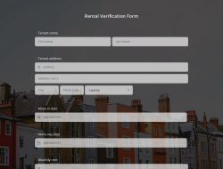Rental Verification Form Template