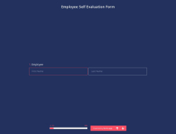 Employee Self Evaluation Form Template
