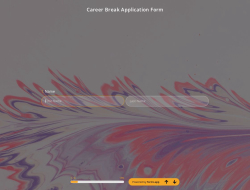 Bewerbungsformular für Karrierepausen