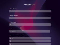 Formulaire de Examen Etudiant