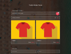T-shirt Order Form Template