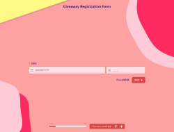 Giveaway Registration Form