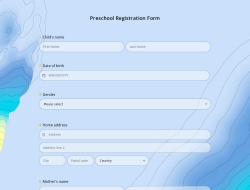 Preschool Registration Form